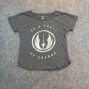 Disney Parks Star Wars Be A Force of Change Resistance Gray Tshirt Womens Small